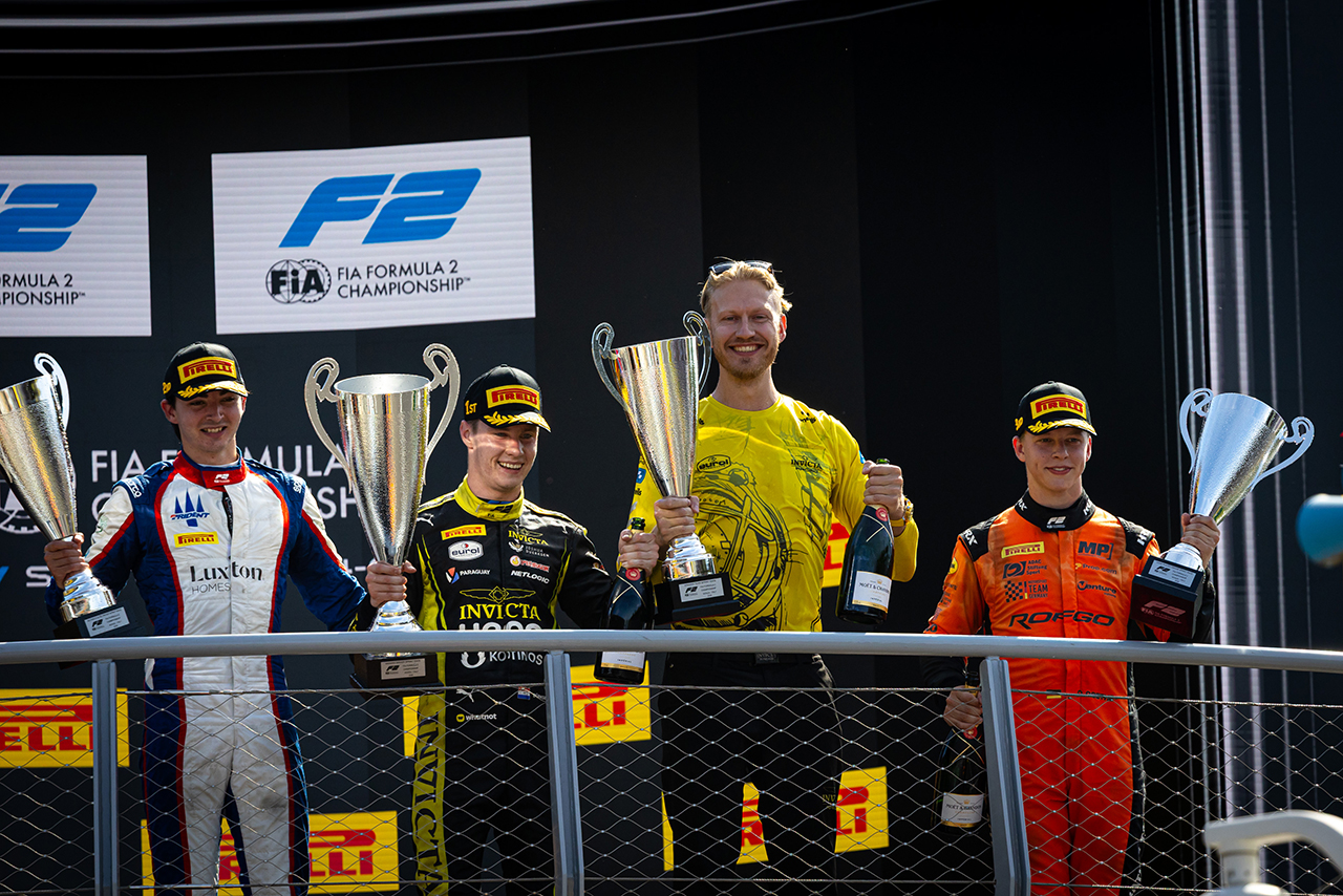 2026年FIA F2第10戦モンツァ　スプリントレース表彰式