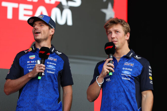 マックス・フェルスタッペンとリアム・ローソン（レッドブル）