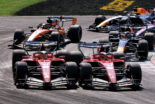 シャルル・ルクレールとルイス・ハミルトン（フェラーリ）のバトル