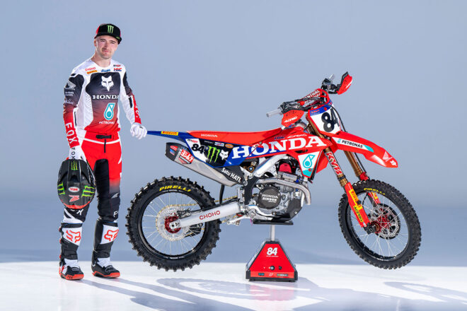 ジェフリー・ハーリングス(ホンダHRCペトロナス)とホンダ CRF450RW