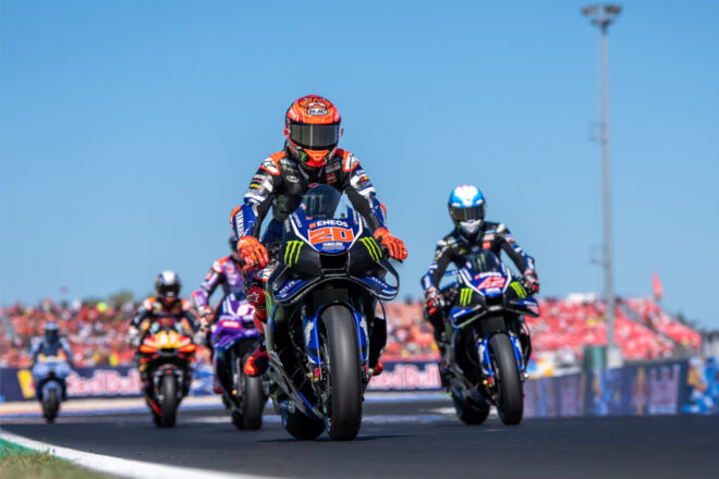 クアルタラロ、好ペース発揮もバトル中に転倒「コーナーで攻めすぎた」／第14戦サンマリノGP