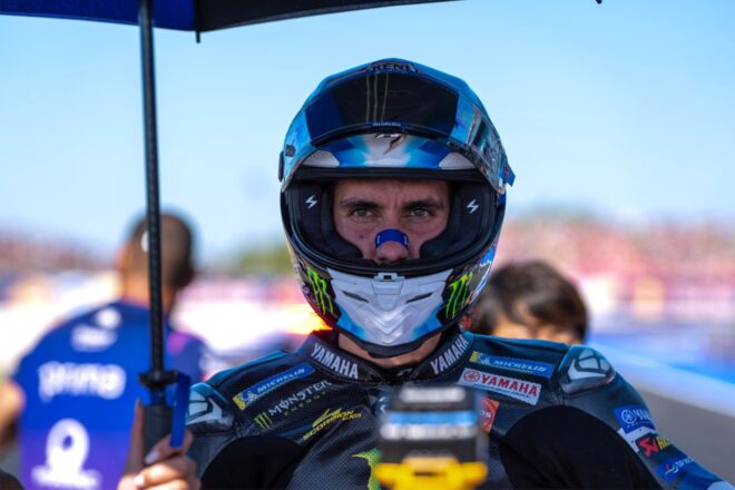 クアルタラロ、好ペース発揮もバトル中に転倒「コーナーで攻めすぎた」／第14戦サンマリノGP
