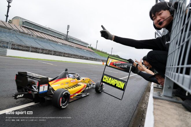 スーパーフォーミュラ・ライツ第17戦もてぎはジルテールがポール・トゥ・ウインで5勝目。2026年のチャンピオンを決める