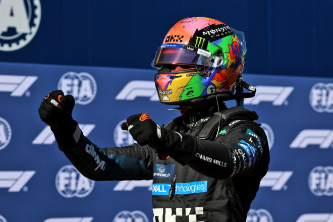 ランド・ノリス（マクラーレン）がポールポジションを獲得