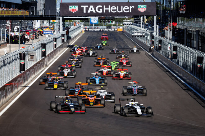 2026年FIA F3第9戦マドリード フィーチャーレース1のスタート