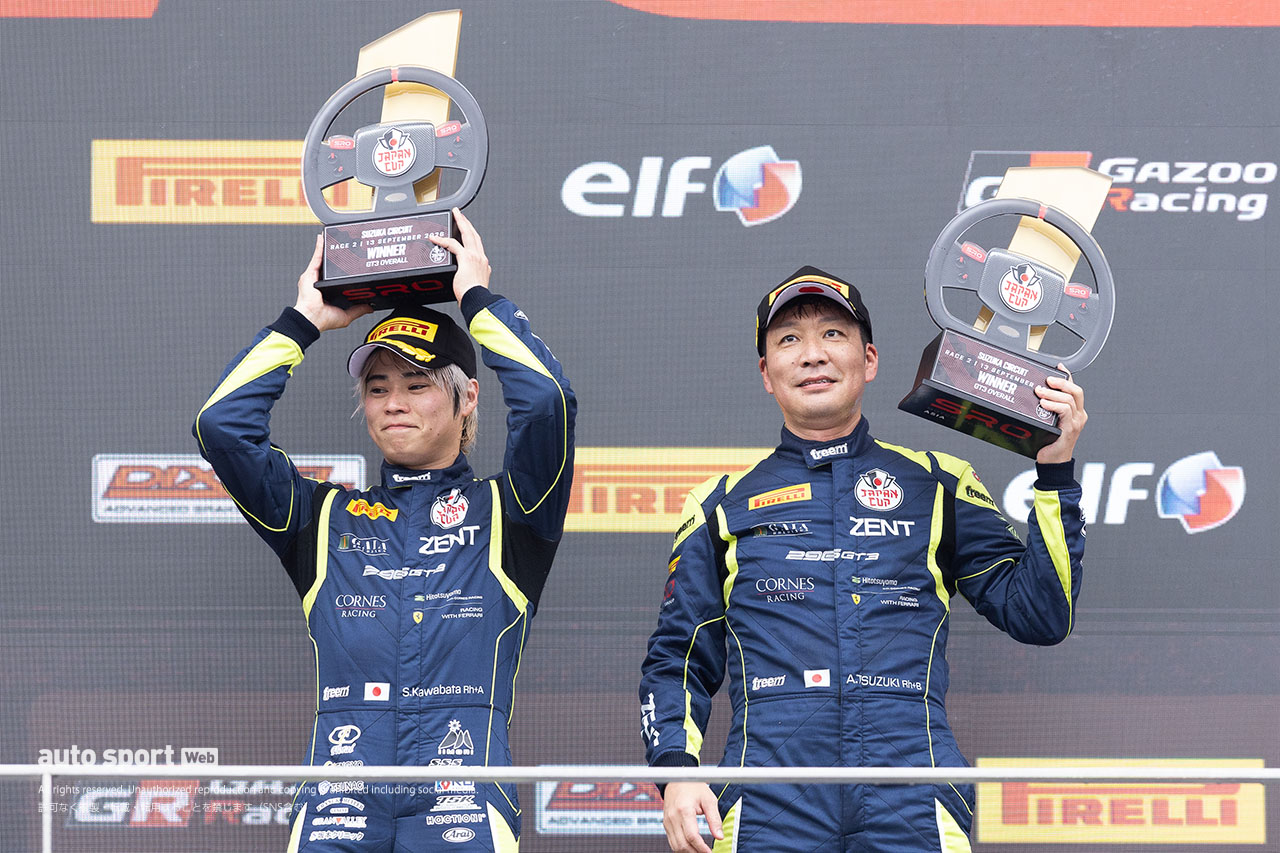 SROジャパンカップ鈴鹿レース2はHitotsuyama with CORNES RACINGがポール・トゥ・ウイン。逆転戴冠でシリーズ連覇