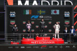 2026年FIA F2第11戦マドリード フィーチャーレース表彰式／宮田莉朋（ハイテック／TGR-DC）が3位