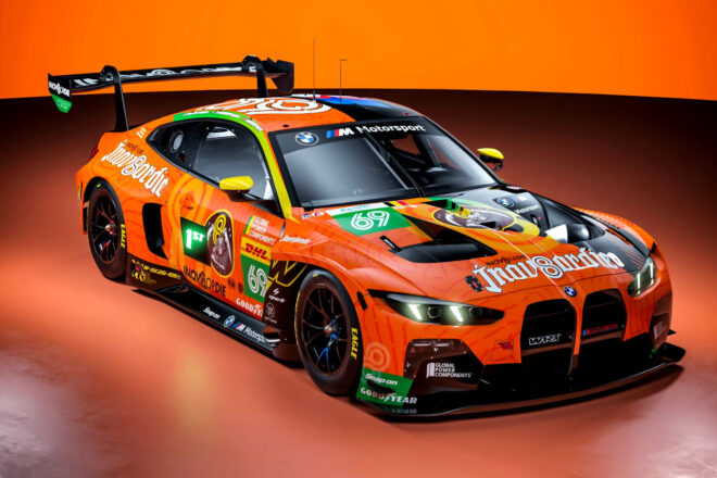 WEC富士でイェーガーマイスターカラーが復活。チームWRT、毎戦変わる69号車BMW M4 LMGT3の最新マシンカラーリングを公開
