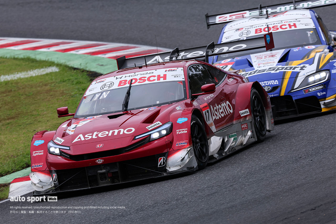 「今回こそは勝ちたい」耐えて繋いだAstemo野村が雪辱のGT500初優勝。ベテラン塚越の目には涙／スーパーGT第6戦SUGO