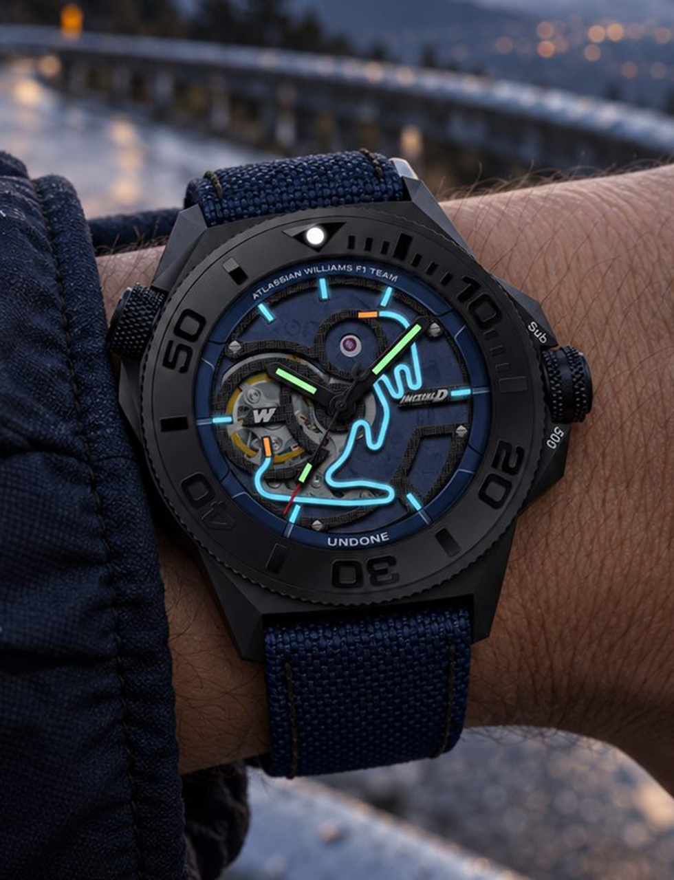 ウイリアムズF1と頭文字Dのコラボコレクション『BEFORE DAWN』のPROJECT D AUTOMATIC WATCH
