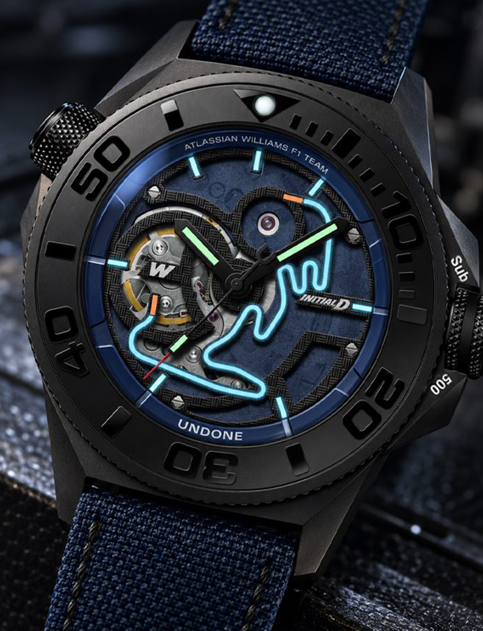 ウイリアムズF1と頭文字Dのコラボコレクション『BEFORE DAWN』のPROJECT D AUTOMATIC WATCH