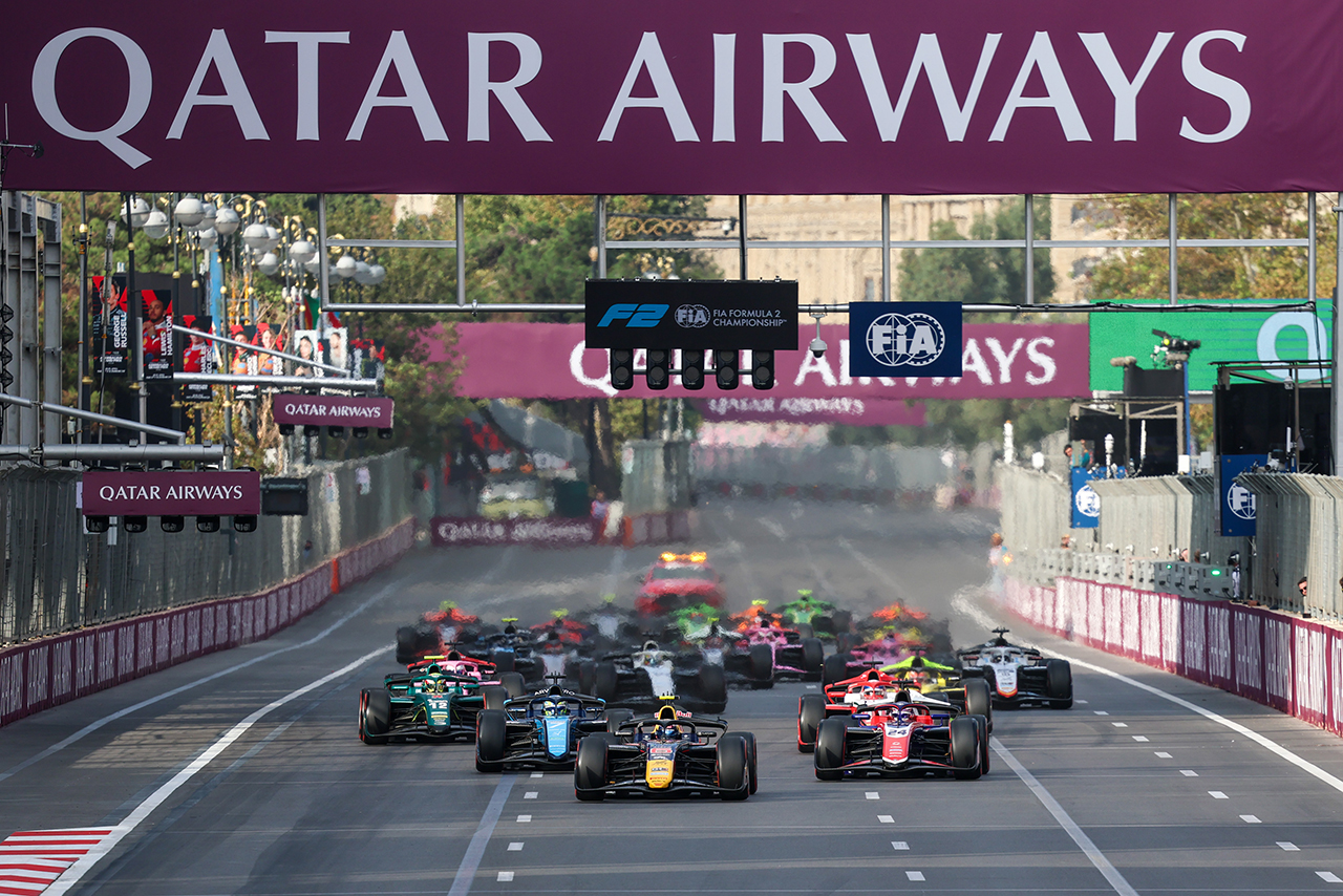 2026年FIA F2第12戦バクー スプリントレースのスタート