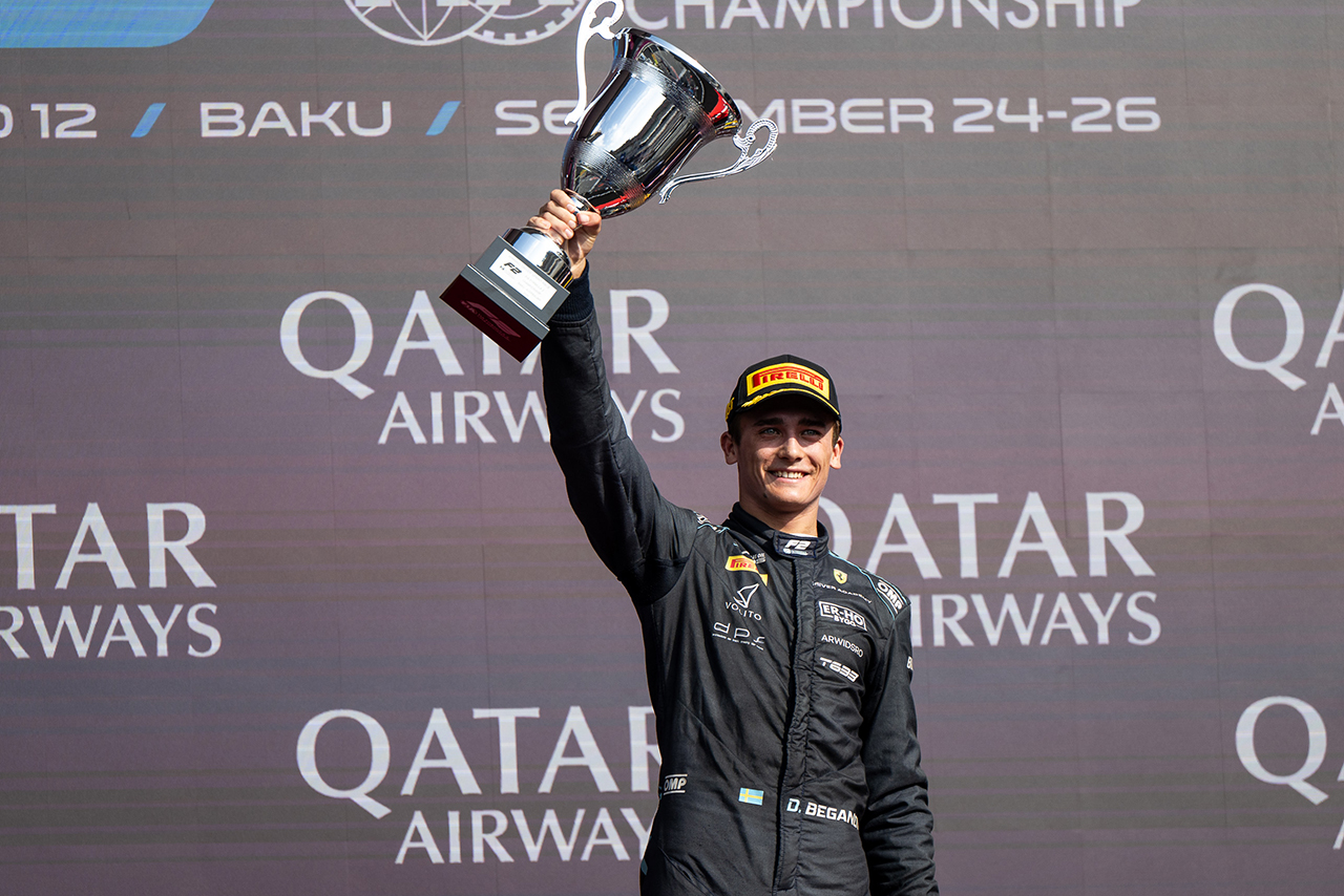 優勝したディーノ・ベガノビッチ（ダムス・ルーカスオイル／フェラーリ育成）