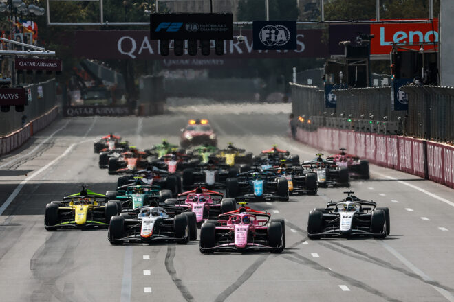2026年FIA F2第12戦バクー フィーチャーレース1のスタート