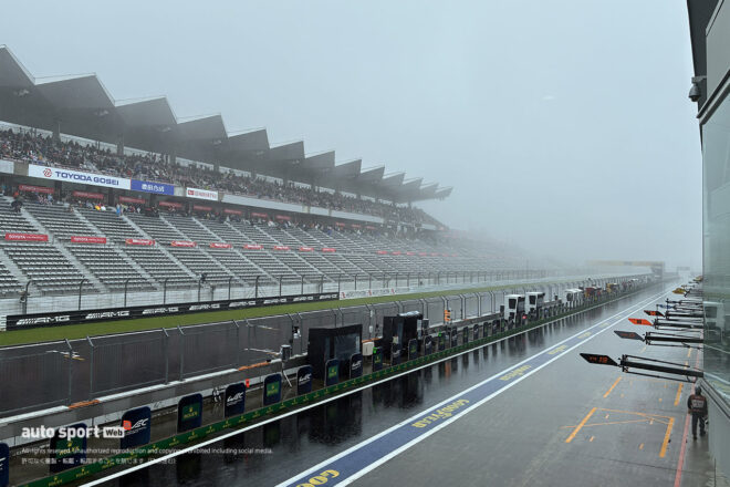 WEC第6戦の予選が開始直後に赤旗、走行キャンセルに。大雨の富士でフェラーリ296GT3がクラッシュ