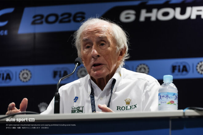 3度のF1王者、サー・ジャッキー・スチュワートがWEC富士6時間に来場。認知症研究の慈善団体への支援を呼びかける