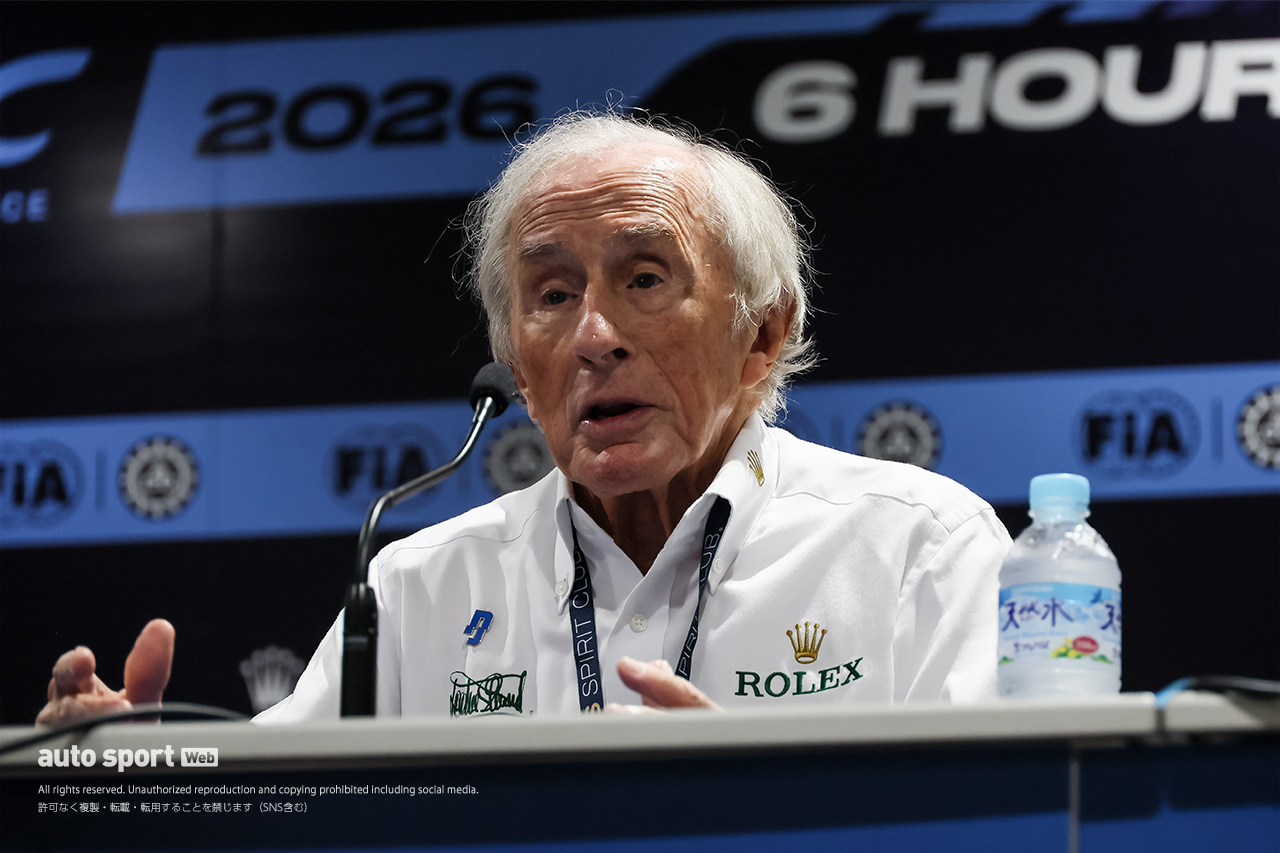 3度のF1王者、サー・ジャッキー・スチュワートがWEC富士6時間に来場。認知症研究の慈善団体への支援を呼びかける