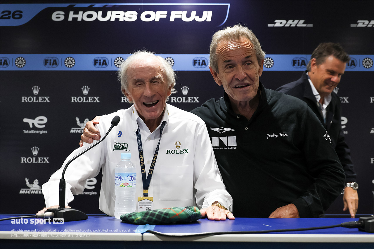 3度のF1王者、サー・ジャッキー・スチュワートがWEC富士6時間に来場。認知症研究の慈善団体への支援を呼びかける