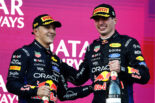 2位マックス・フェルスタッペンと3位アイザック・ハジャー（レッドブル）