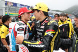 レース後に勝利を称え合う國井勇輝と長島哲太／2026全日本ロード第6戦岡山 JSB1000