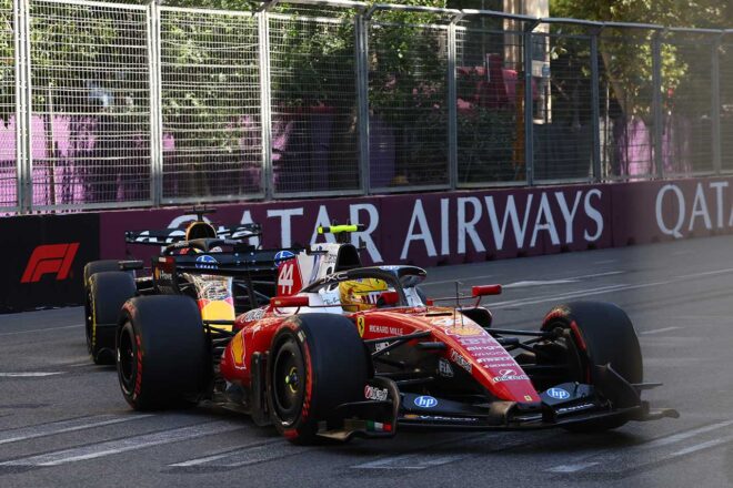 ルイス・ハミルトン（フェラーリ）＆マックス・フェルスタッペン（レッドブル）