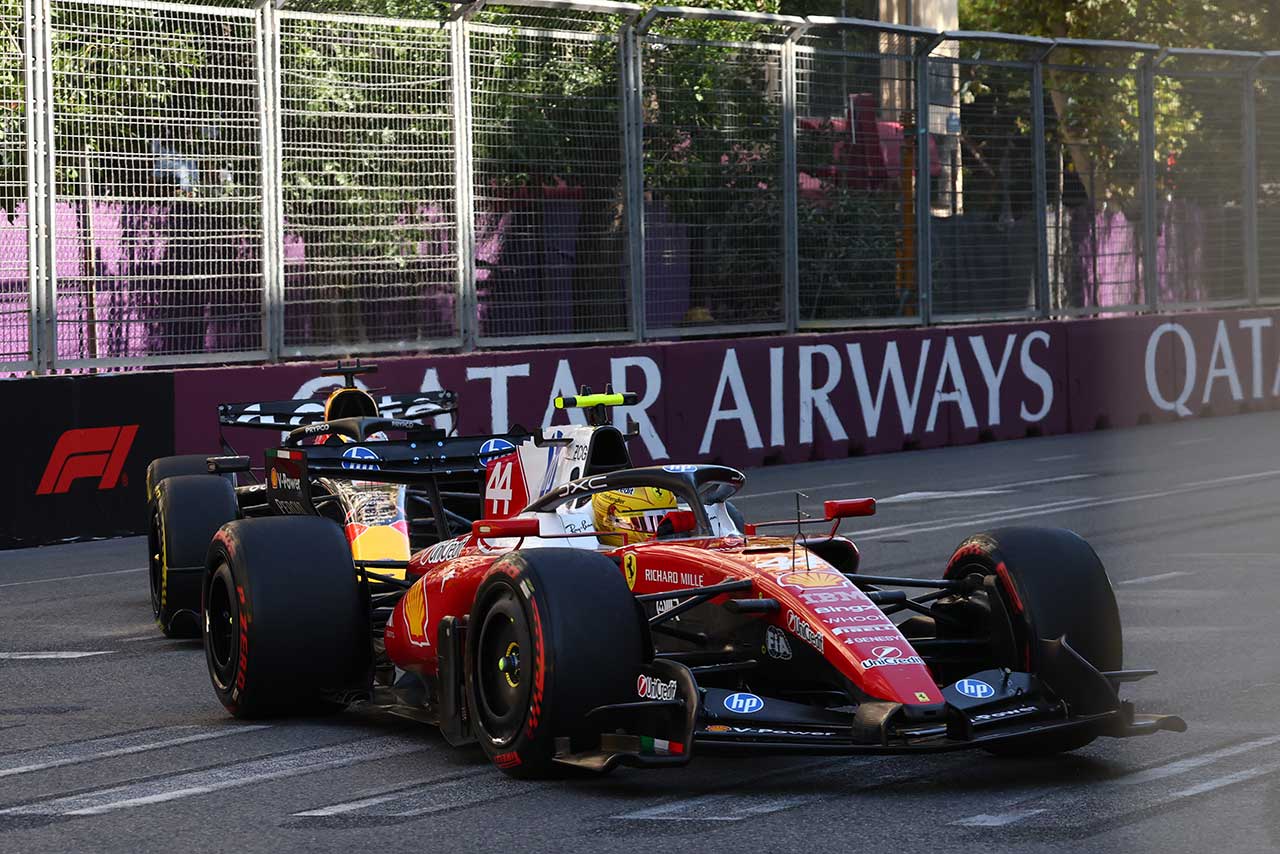 ルイス・ハミルトン（フェラーリ）＆マックス・フェルスタッペン（レッドブル）