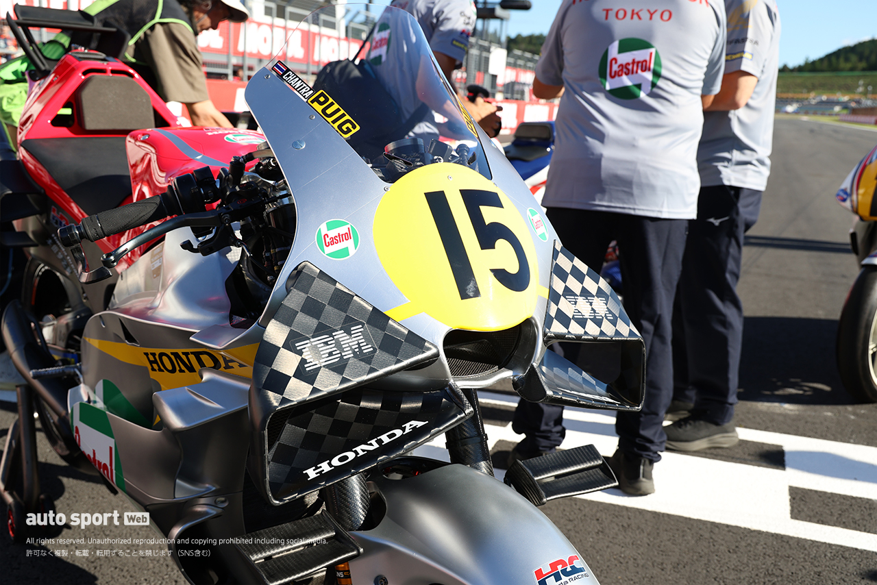1966年世界GPで最高峰500ccクラスに参戦したRC181のカラーを施したホンダRC213V／2026MotoGP第16戦日本GP