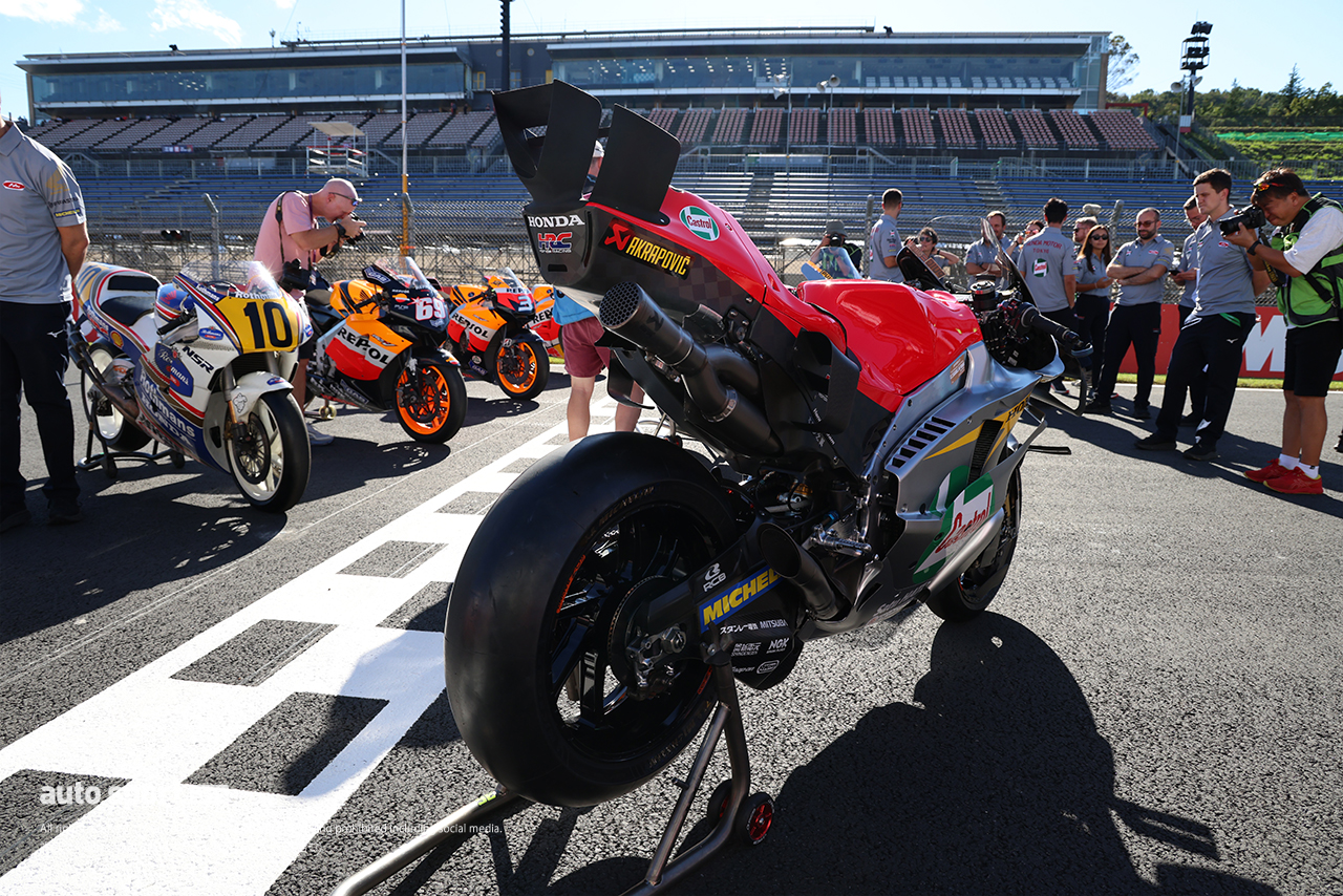 1966年世界GPで最高峰500ccクラスに参戦したRC181のカラーを施したホンダRC213V／2026MotoGP第16戦日本GP