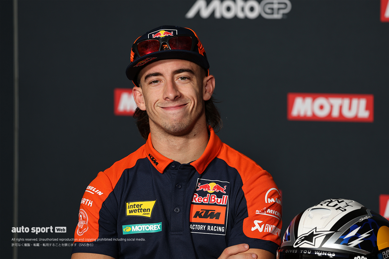 プレスカンファレンスに出席したペドロ・アコスタ（レッドブルKTMファクトリー・レーシング）／2026MotoGP第16戦日本GP