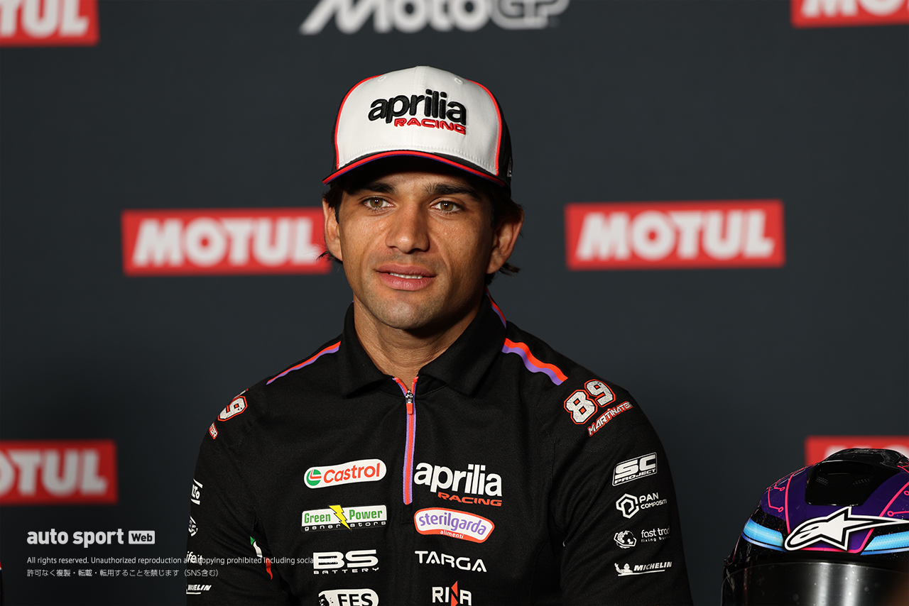 プレスカンファレンスに出席したホルヘ・マルティン（アプリリア・レーシング）／2026MotoGP第16戦日本GP