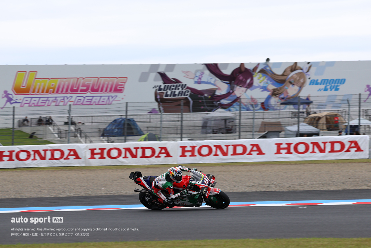 ウマ娘とともに駆け抜けるヨハン・ザルコ（カストロール・ホンダLCR）／2026MotoGP第16戦日本GP