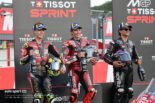 スプリントのポディウムの様子／2026MotoGP第16戦日本GP