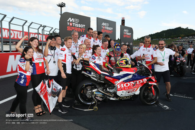 2位を獲得したディオゴ・モレイラ（プロホンダLCR）／2026MotoGP第16戦日本GP スプリント