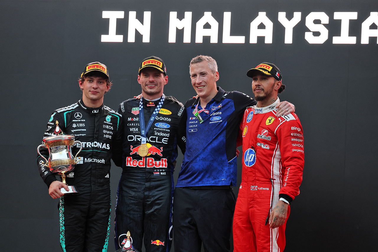 2026年F1第16戦バーレーンGP（マレーシア開催）表彰式