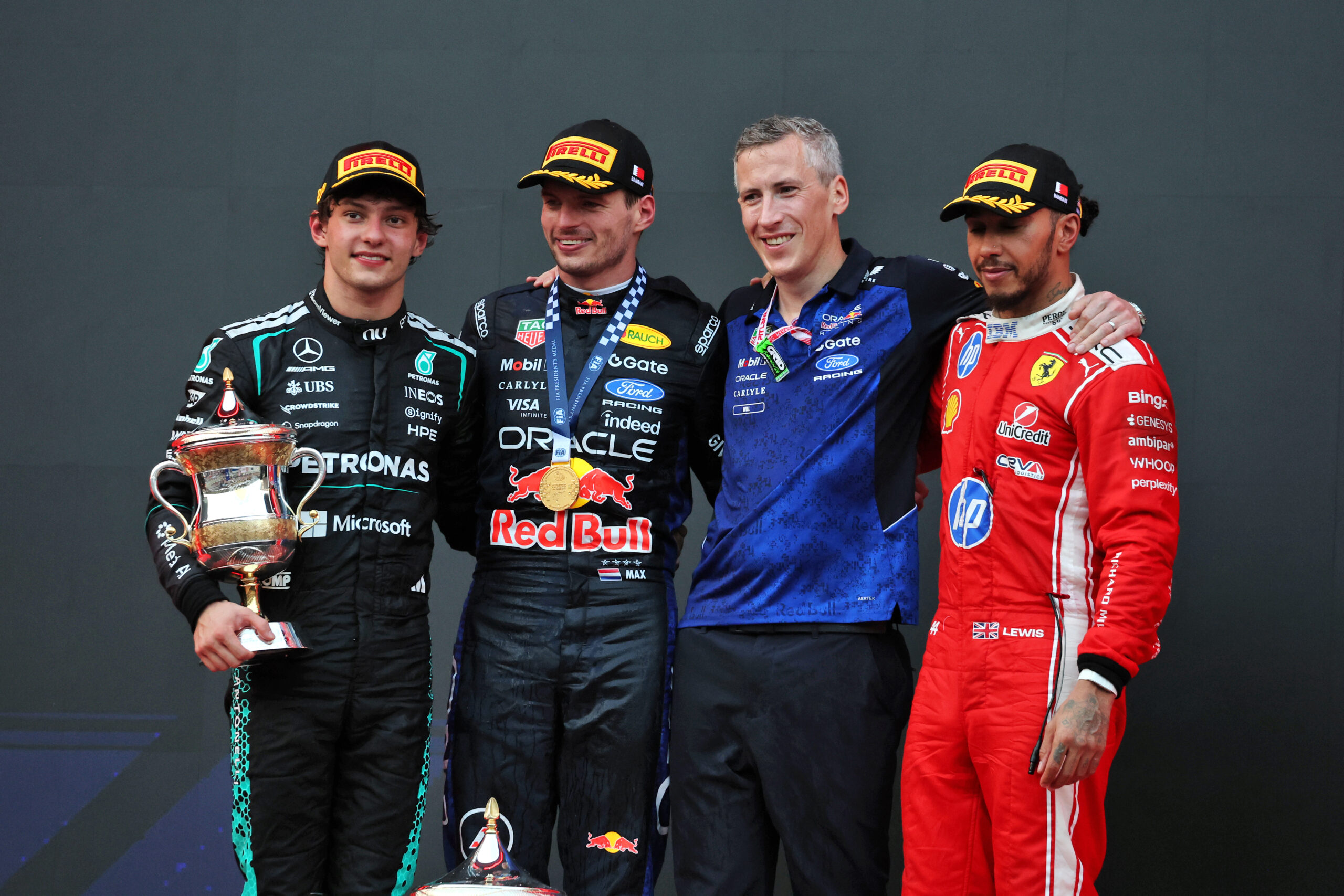 2026年F1第16戦バーレーンGP　表彰式