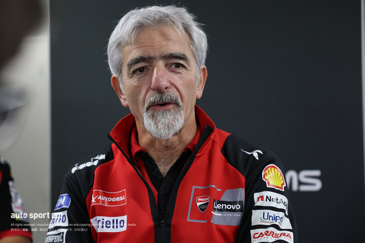 囲み取材に応じるルイージ・ダリーニャ（ドゥカティ・レノボ・チーム）／2026MotoGP第16戦日本GP