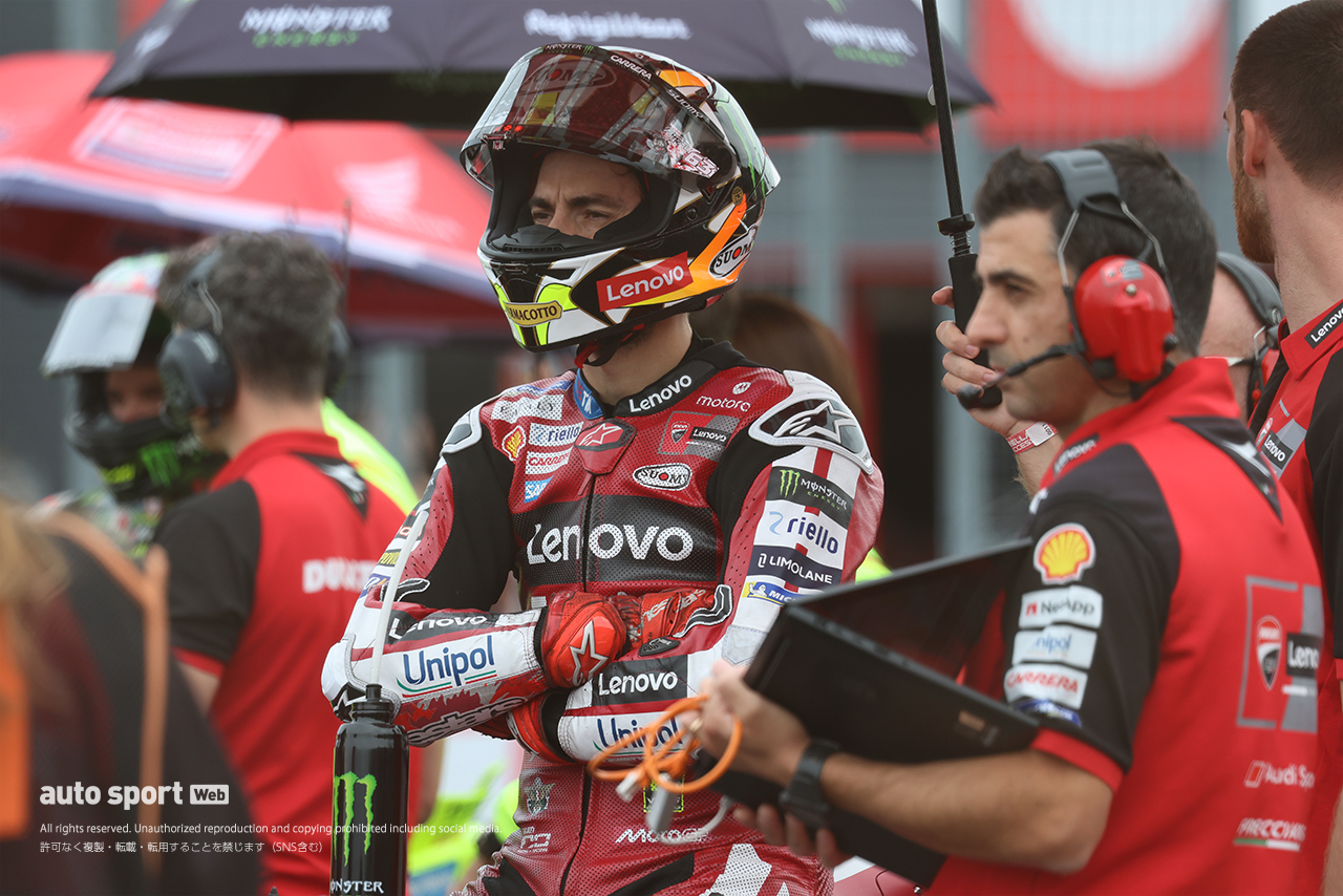 決勝前のフランチェスコ・バニャイア（ドゥカティ・レノボ・チーム）／2026MotoGP第16戦日本GP
