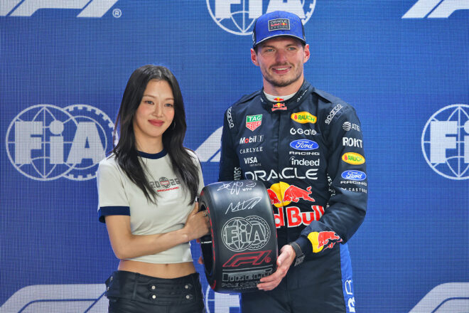 マックス・フェルスタッペン（レッドブル）と少女時代のヒョヨン