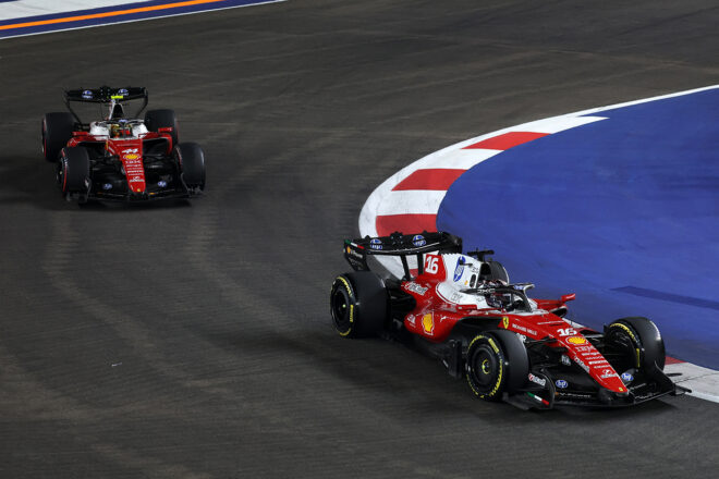 シャルル・ルクレール（フェラーリ）とルイス・ハミルトン（フェラーリ）
