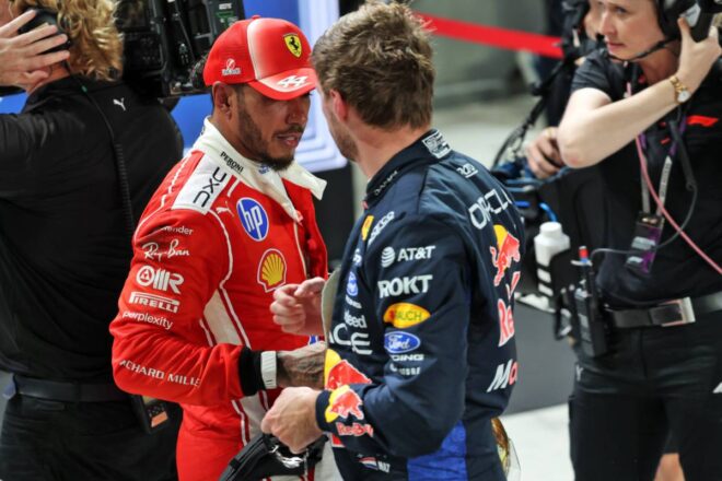 ルイス・ハミルトン（フェラーリ）＆マックス・フェルスタッペン（レッドブル）