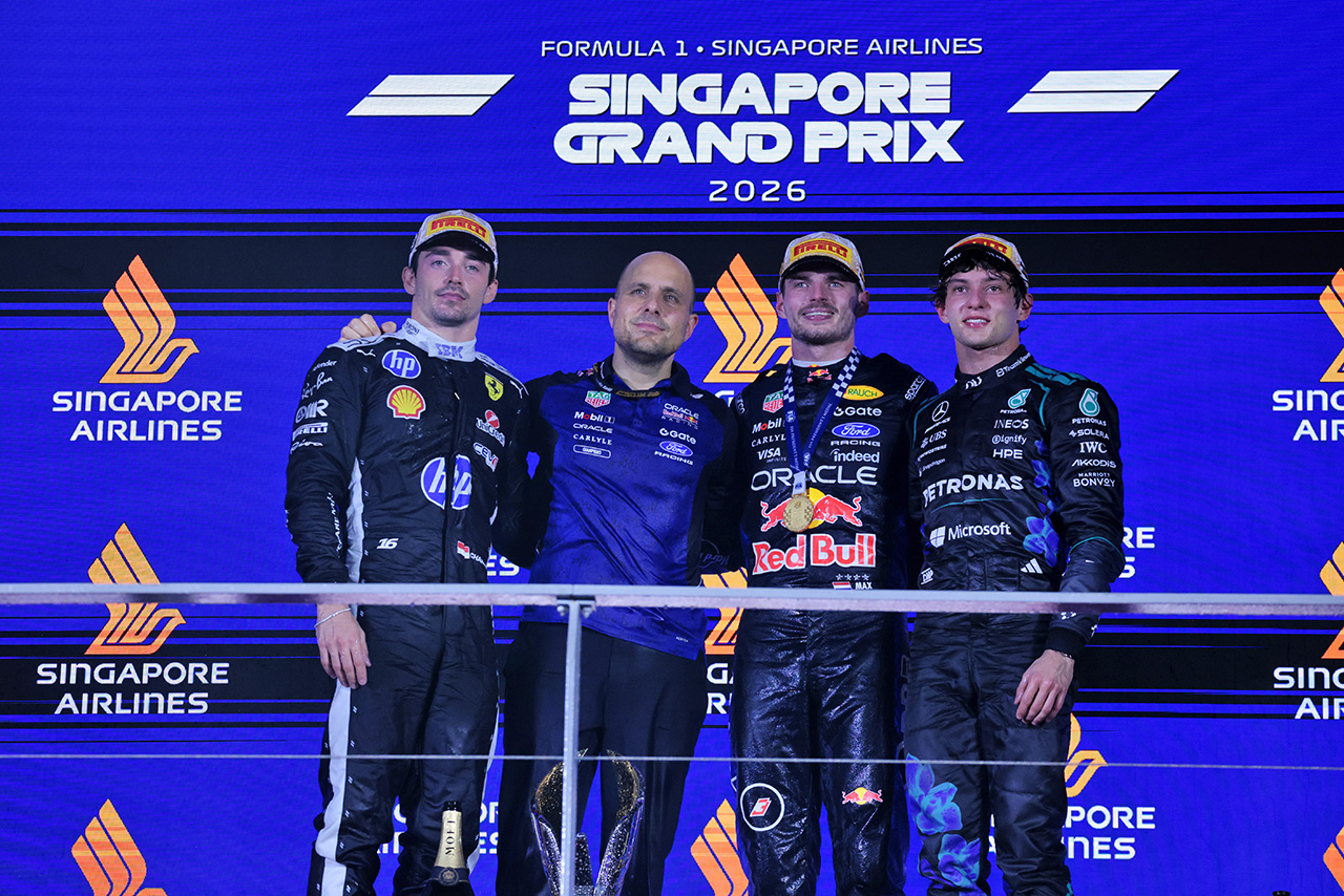 2026年F1第17戦シンガポールGP　表彰式