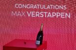 　勝者マックス・フェルスタッペン（レッドブル）用のシャンパン