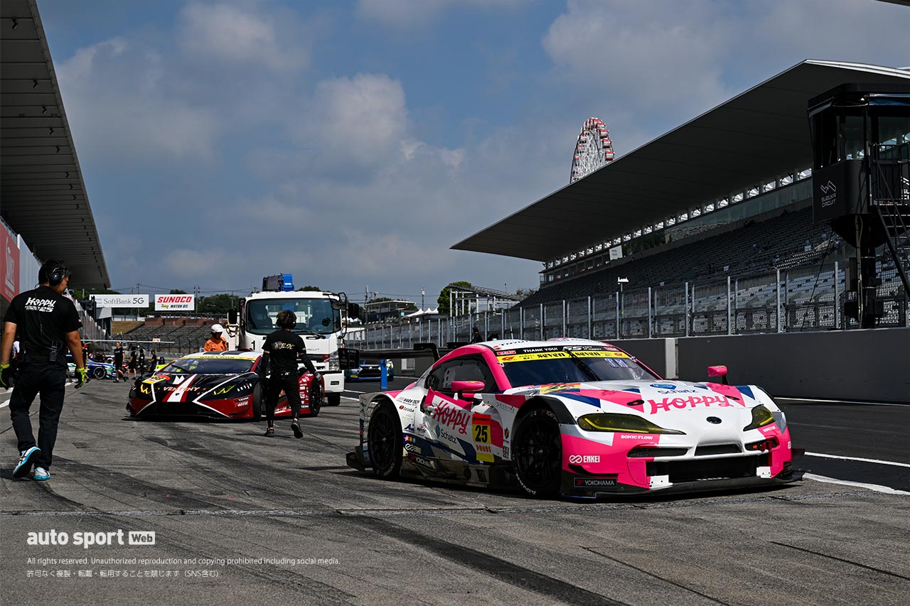 HOPPY Schatz GR Supra GTが予選4番手獲得「全力で足掻こうと思っています」と土屋監督