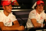 2007年F1　フェルナンド・アロンソ、ルイス・ハミルトン（マクラーレン）