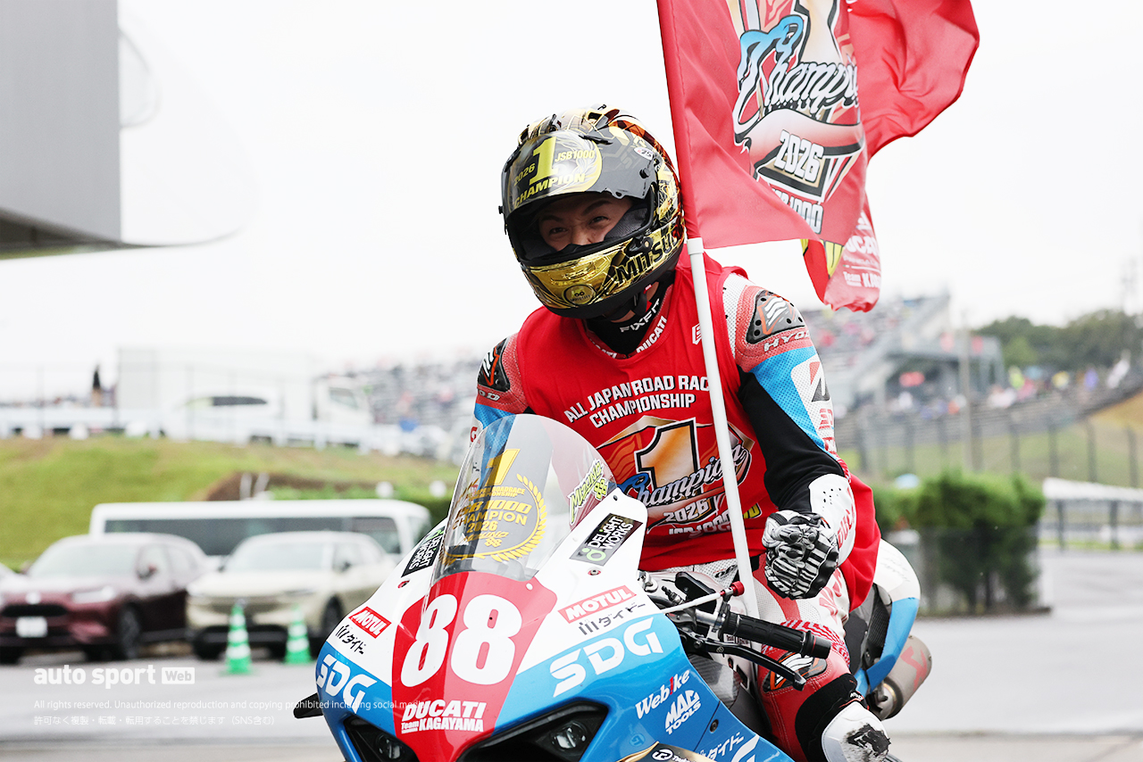 シリーズチャンピオンに輝いた水野涼（SDG DUCATI Team KAGAYAMA）／2026全日本ロード第7戦鈴鹿 JSB1000 レース1