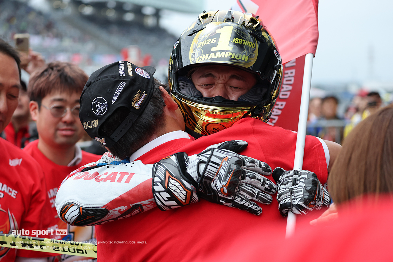 チャンピオンを獲得した水野涼（SDG DUCATI Team KAGAYAMA）／2026全日本ロード第7戦鈴鹿 JSB1000 レース1