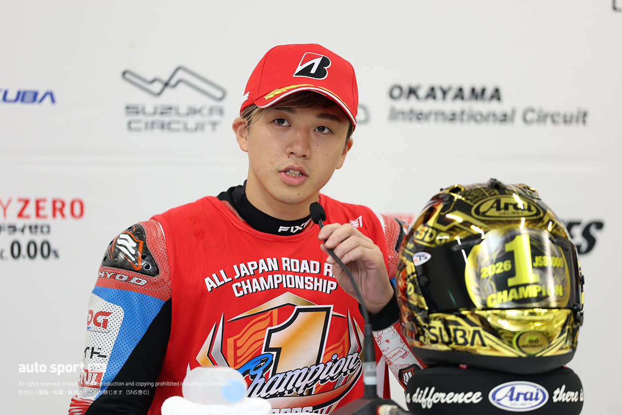 会見に出席した水野涼（SDG DUCATI Team KAGAYAMA）／2026全日本ロード第7戦鈴鹿 JSB1000 レース1