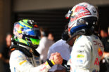 予選2番手のマックス・フェルスタッペンと3番手アイザック・ハジャー（レッドブル）