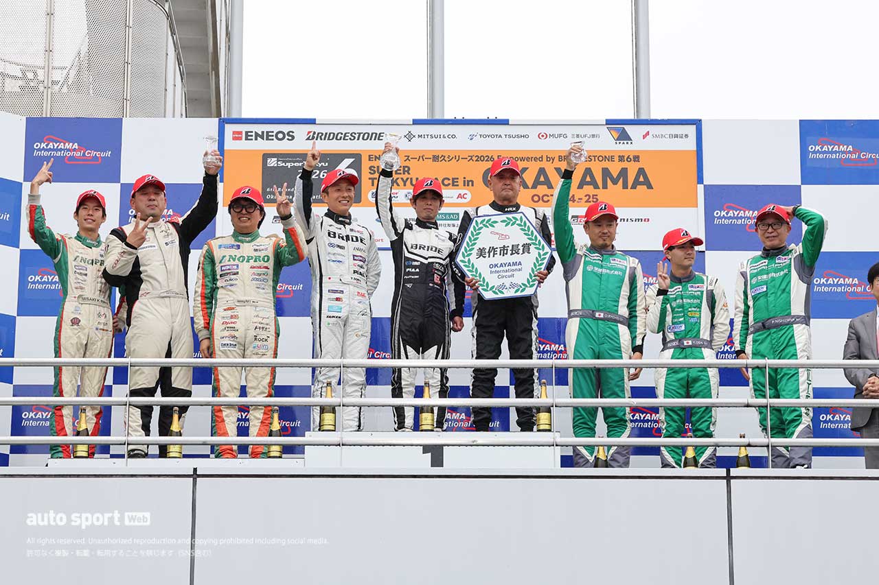 ST-5Fクラス表彰式　2026スーパー耐久第6戦岡山