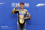 HYOD PRODUCTSからサプライズで贈られた特別スーツを纏った中須賀克行（YAMAHA FACTORY RACING TEAM）／2026全日本ロード第7戦鈴鹿 JSB1000